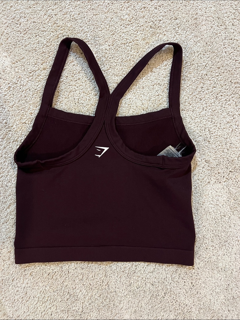 Gymshark Deep Burgundy Racerback Sports Bra